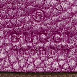 Gucci Fuchsia Pebbled Leather Soho Working Tote