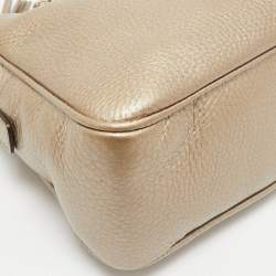 Gucci Metallic Beige Leather Medium Soho Chain Shoulder Bag