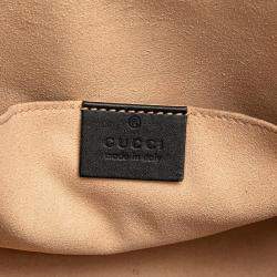 Gucci Brown Small GG Supreme Bee Padlock Tote