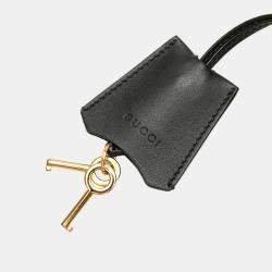 Gucci Brown Small GG Supreme Bee Padlock Tote
