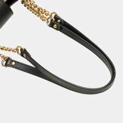 Gucci Brown Small GG Supreme Bee Padlock Tote