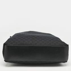 Gucci Black GG Canvas Vertical Tote