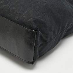 Gucci Black GG Canvas Vertical Tote