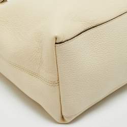 Gucci Cream Leather Medium Soho Chain Tote