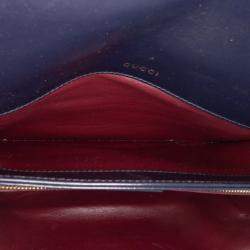 Gucci Brown Small Canvas Horsebit 1955 Shoulder Bag