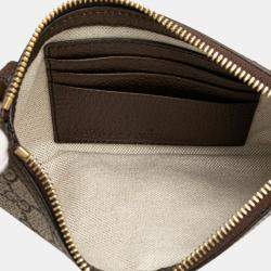 Gucci Brown Mini GG Supreme Blondie Belt Bag