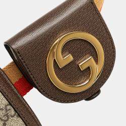 Gucci Brown Mini GG Supreme Blondie Belt Bag