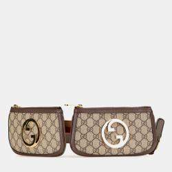 Gucci Brown Mini GG Supreme Blondie Belt Bag