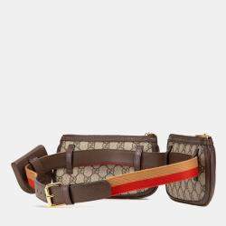 Gucci Brown Mini GG Supreme Blondie Belt Bag