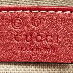 Gucci Red Microguccissima Leather Medium Emily Chain Shoulder Bag