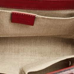 Gucci Red Microguccissima Leather Medium Emily Chain Shoulder Bag