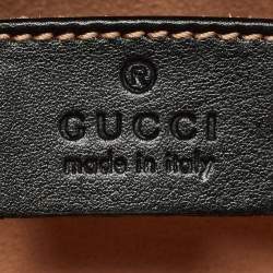 Gucci Black Leather Small Bamboo Diana Tote