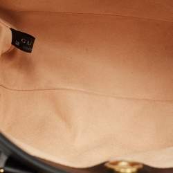 Gucci Black Leather Small Bamboo Diana Tote