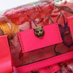Gucci Pink PVC Flora Backpack