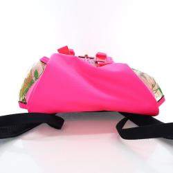 Gucci Pink PVC Flora Backpack