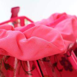 Gucci Pink PVC Flora Backpack
