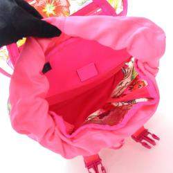 Gucci Pink PVC Flora Backpack