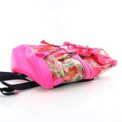 Gucci Pink PVC Flora Backpack