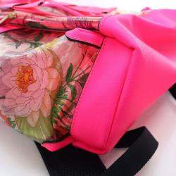 Gucci Pink PVC Flora Backpack