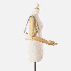 Gucci White Mini Leather Blondie Shoulder Bag