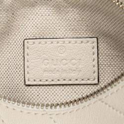 Gucci White Mini Leather Blondie Shoulder Bag