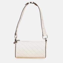 Gucci White Mini Leather Blondie Shoulder Bag