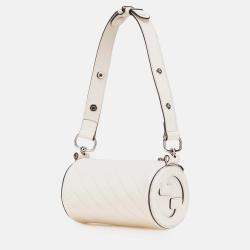 Gucci White Mini Leather Blondie Shoulder Bag