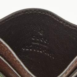 Gucci Multicolor Tian GG Supreme Canvas and Leather Card Holder