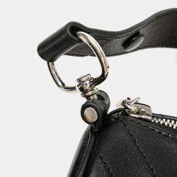 Pre Owned Gucci Black Mini Leather Blondie Shoulder Bag