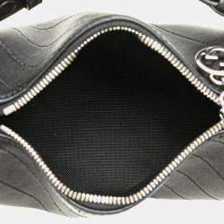 Pre Owned Gucci Black Mini Leather Blondie Shoulder Bag