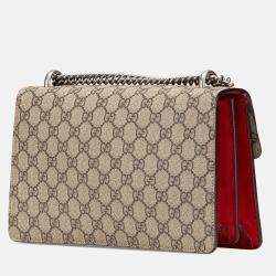 Gucci Brown Small GG Supreme Dionysus Shoulder Bag