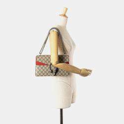 Gucci Brown Small GG Supreme Dionysus Shoulder Bag