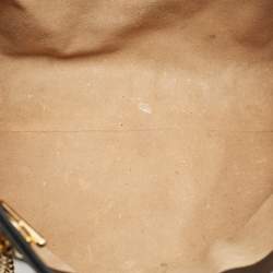 Gucci Beige/Black GG Supreme Canvas Medium Padlock Shoulder Bag