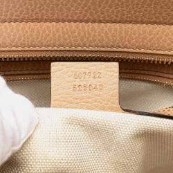 Gucci Brown Medium Leather Soho  Convertible Top Handle 
