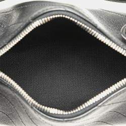 Pre Owned Gucci Black Mini Leather Blondie Shoulder Bag