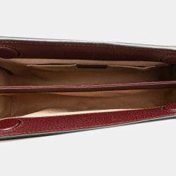 Gucci Burgundy Small Calfskin Ophidia Chain Crossbody Bag