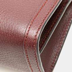 Gucci Burgundy Small Calfskin Ophidia Chain Crossbody Bag
