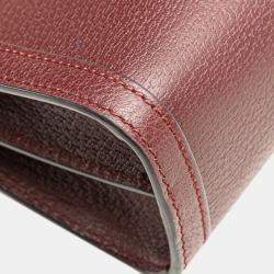 Gucci Burgundy Small Calfskin Ophidia Chain Crossbody Bag