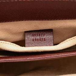 Gucci Burgundy Small Calfskin Ophidia Chain Crossbody Bag