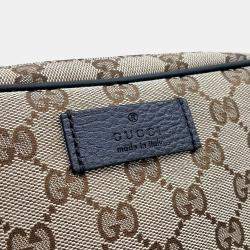 Gucci Beige Brown Fabric Jacquard Hip Sack bag