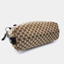 Gucci Beige Fabric Jagarde Shoulder Bag