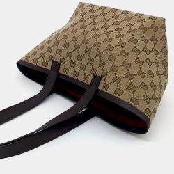 Gucci Brown Coated Canvas Tortissima Shoulder Bag Small