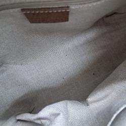 Gucci Beige Canvas Jacquard Tote and Shoulder Bag