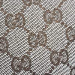 Gucci Beige Canvas Jacquard Tote and Shoulder Bag