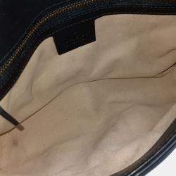 Gucci Black Leather Marmont Matrasse Shoulder Bag