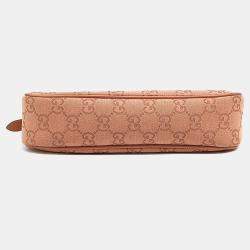 Gucci Pink Fabric Ophidia Small Shoulder Bag