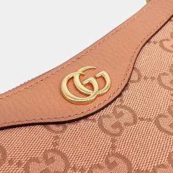 Gucci Pink Fabric Ophidia Small Shoulder Bag