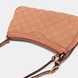 Gucci Pink Fabric Ophidia Small Shoulder Bag