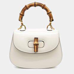 Gucci Cream Leather 1947 Mini Top Handle Bag