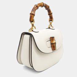 Gucci Cream Leather 1947 Mini Top Handle Bag